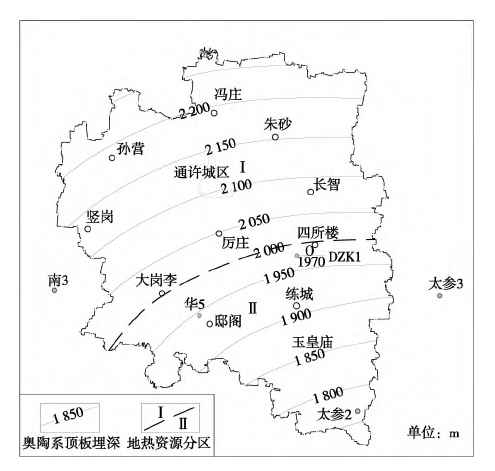 通許縣中深層地?zé)豳Y源分布規(guī)律-地大熱能